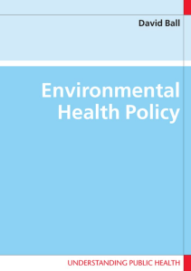 BOOK Environmental Health Policy Understandin Public Health 