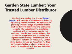 Garden State Lumber: Your Trusted Lumber Distributor