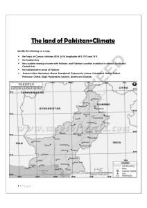 Pakistan Map: Geography & Climate