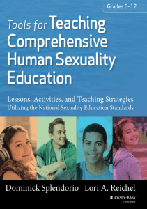 READ Tools for Teaching Comprehensive Human Sexuality Education Lessons Activities 