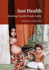 BOOK Just Health Meeting Health Needs Fairly