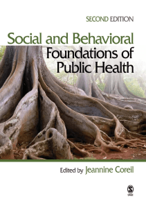 BOOKS Social and Behavioral Foundations of Public Health