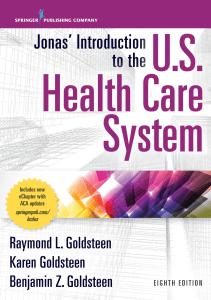 DOWNLOAD Jonas’ Introduction to the U S Health Care System 8th Edition