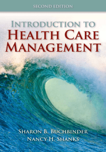 DOWNLOAD Introduction to Health Care Management