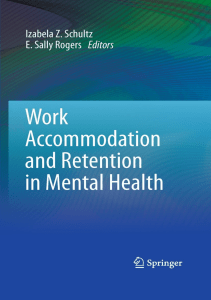 DOWNLOAD Work Accommodation and Retention in Mental Health