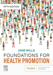 BOOKS Foundations for Health Promotion  E Book Public Health and Health Promotion 