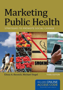 BOOK Marketing Public Health Strategies to Promote Social Change