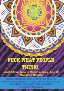 EBOOK Fuck What People Think Swear Word Coloring Book for Adults  Funny Curse Word 