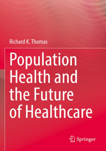 EBOOK Population Health and the Future of Healthcare