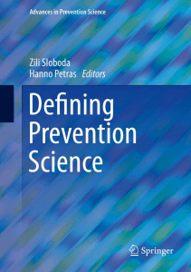 BOOK Defining Prevention Science Advances in Prevention Science 