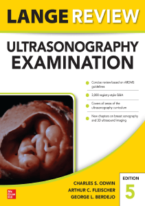 READ Lange Review Ultrasonography Examination Fifth Edition