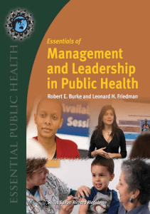 EBOOK Essentials of Management and Leadership in Public Health Essential Public Health 