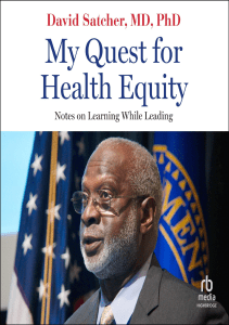 BOOK My Quest for Health Equity Notes on Learning While Leading Health Equity in 