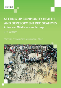 READ Setting up Community Health and Development Programmes in Low and Middle Income 