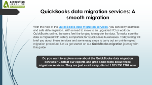 QuickBooks Data Migration Services: Fast, Secure, and Reliable