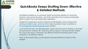 Expert Solutions for QuickBooks Keeps Shutting Down