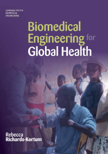 BOOK Biomedical Engineering for Global Health Cambridge Texts in Biomedical 