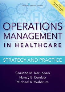 READ Operations Management in Healthcare Strategy and Practice