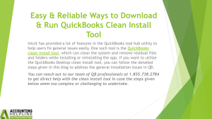 Complete Guide to Using QuickBooks Clean Install Tool