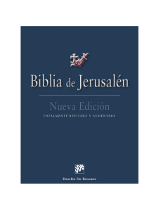 BIBLIA DE JERUSALÉN