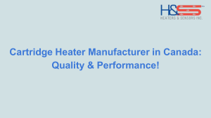 Cartridge Heater Manufacturer in Canada: Quality Meets Performance!