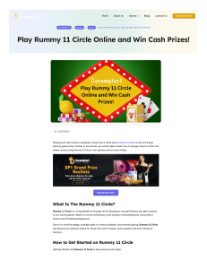 Play Rummy 11 Circle Online and Win Cash Prizes!