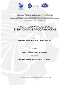 Ejercicios de Programación Avanzada de PLC