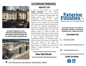 Exterior Finishes