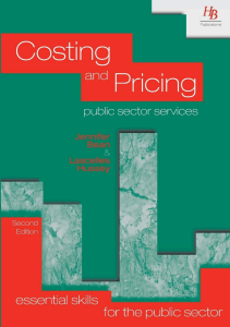 DOWNLOAD Costing and Pricing Public Sector Services Essential Skills for the Public 