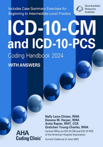 BOOK ICD 10 CM and Icd 10 pcs Coding Handbook With Answers 2024