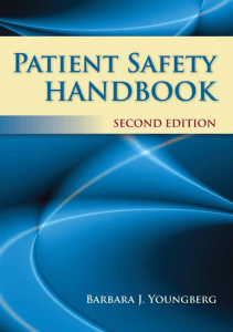 BOOK Patient Safety Handbook