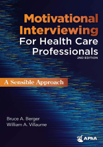 READ Motivational Interviewing for Health Professionals A Sensible Approach