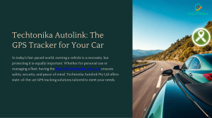 Techtonika Autolink: The GPS Tracker for Your Car