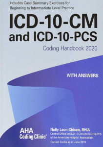 BOOKS ICD 10 CM and Icd 10 pcs Coding Handbook With Answers 2020 Includes Case 