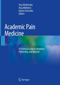 BOOK Academic Pain Medicine A Practical Guide to Rotations Fellowship and Beyond