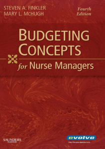 BOOK Budgeting Concepts for Nurse Managers