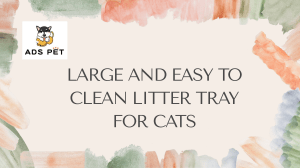 Large And Easy to Clean Litter Tray for Cats