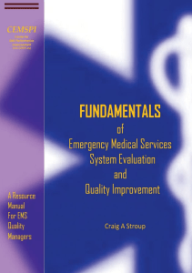 BOOK Fundamentals of Emergency Medical Services System Evaluation and Quality 