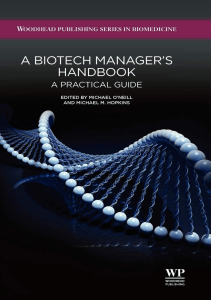 DOWNLOAD A Biotech Manager s Handbook A Practical Guide Woodhead Publishing Series 