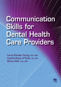 BOOKS Communication Skills for Dental Health Care Providers