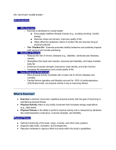 KN 136 Study Guide: Exercise & Fitness