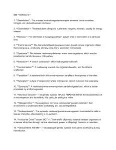 Microbiology Definitions