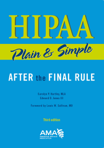 DOWNLOAD HIPAA Plain and Simple third edition