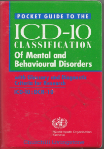 DOWNLOAD Pocket Guide to the Icd 10 Classification of Mental and Behavioural Disorders 