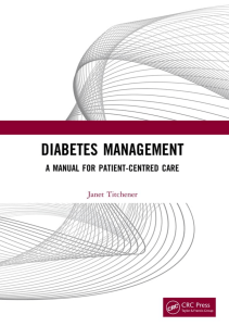 BOOK Diabetes Management A Manual for Patient Centred Care