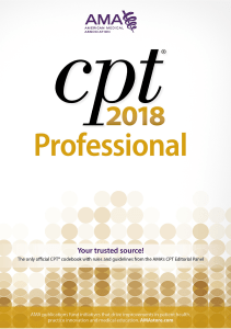 BOOK CPT Professional 2018 Cpt  Current Procedural Terminology Professional Edition 