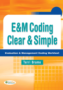 EBOOK EM Coding Clear Simple Evaluation Management Coding Worktext