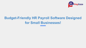 Affordable HR Payroll Software for Small Business Efficiency!