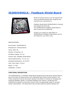 IS200IVSHG1A Feedback Shield Board Datasheet