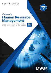 BOOK Body of Knowledge Review Series Human Resource Management Body of Knowledge 